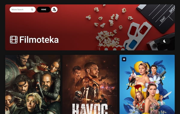 Filmoteka main page